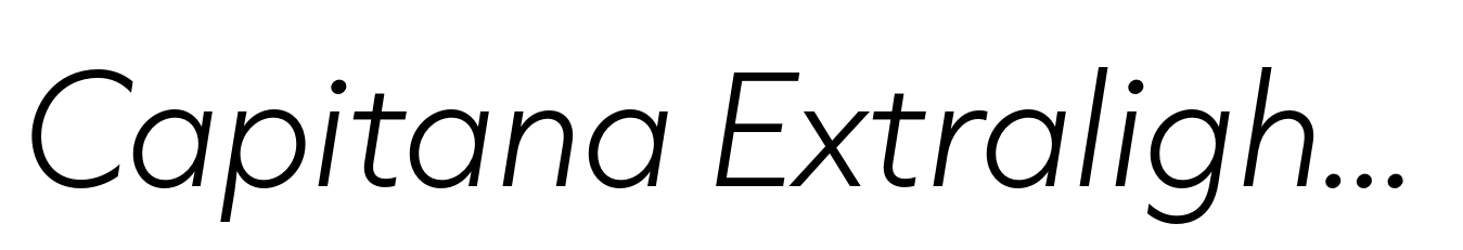 Capitana Extralight Italic